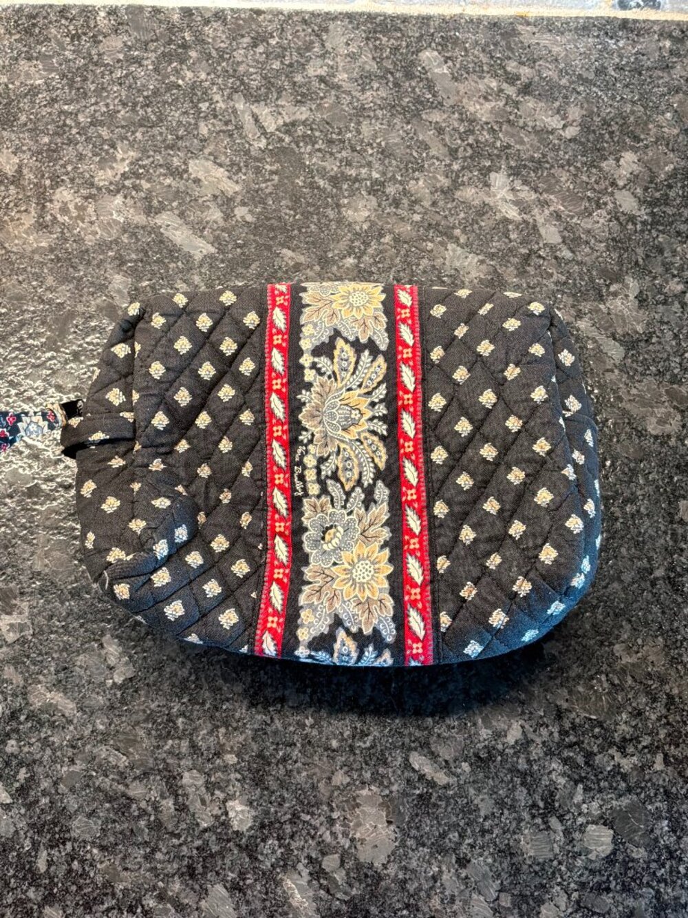 Vera Bradley large size plastic lined cosmetic bag